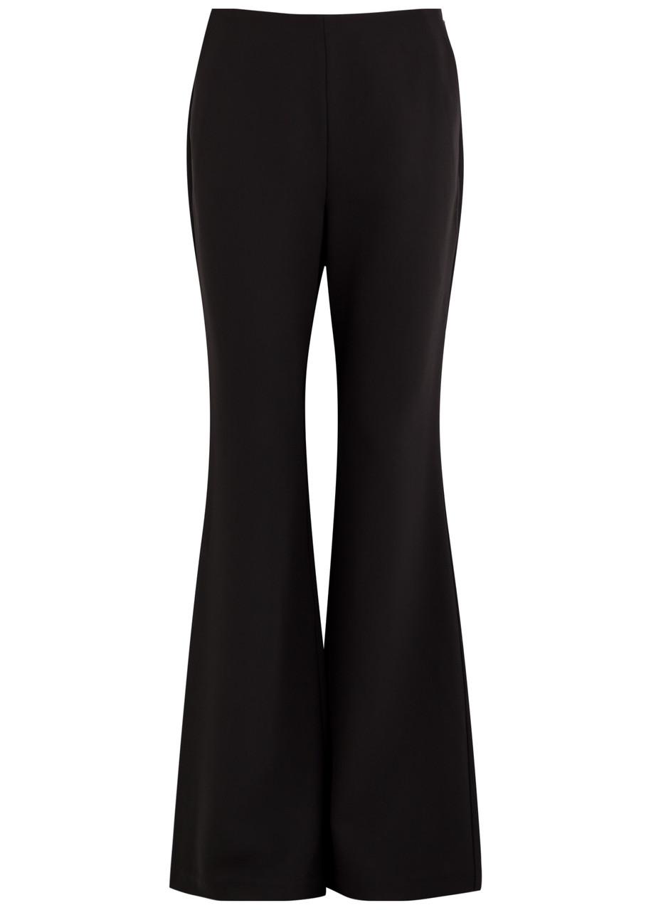 【Roland Mouret】 Lucanusウールクレープ wide legパンツ Lucanus wool crêpe wide leg pants in pink - Roland Mouret