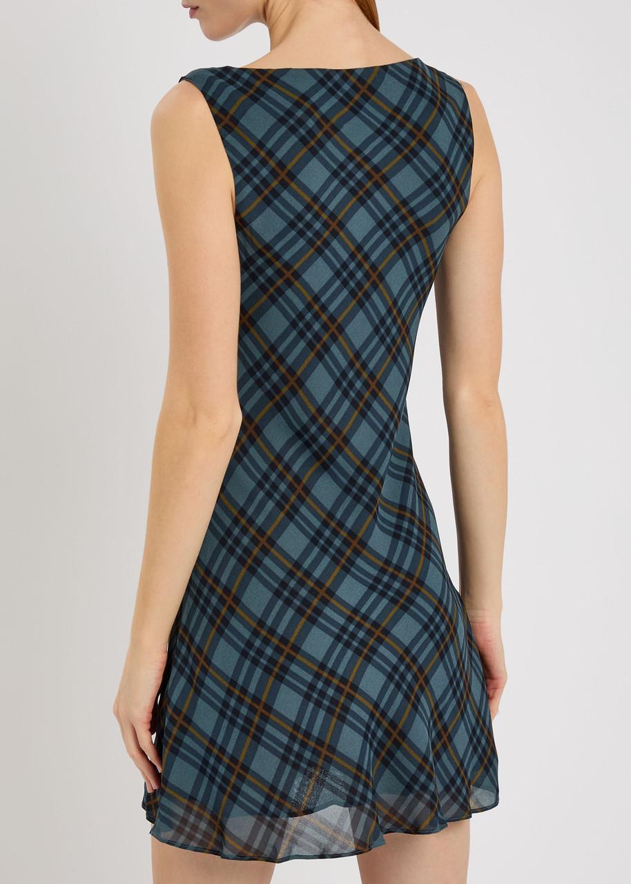 reformation plaid mini dress Reformation Leannah Mini Dress