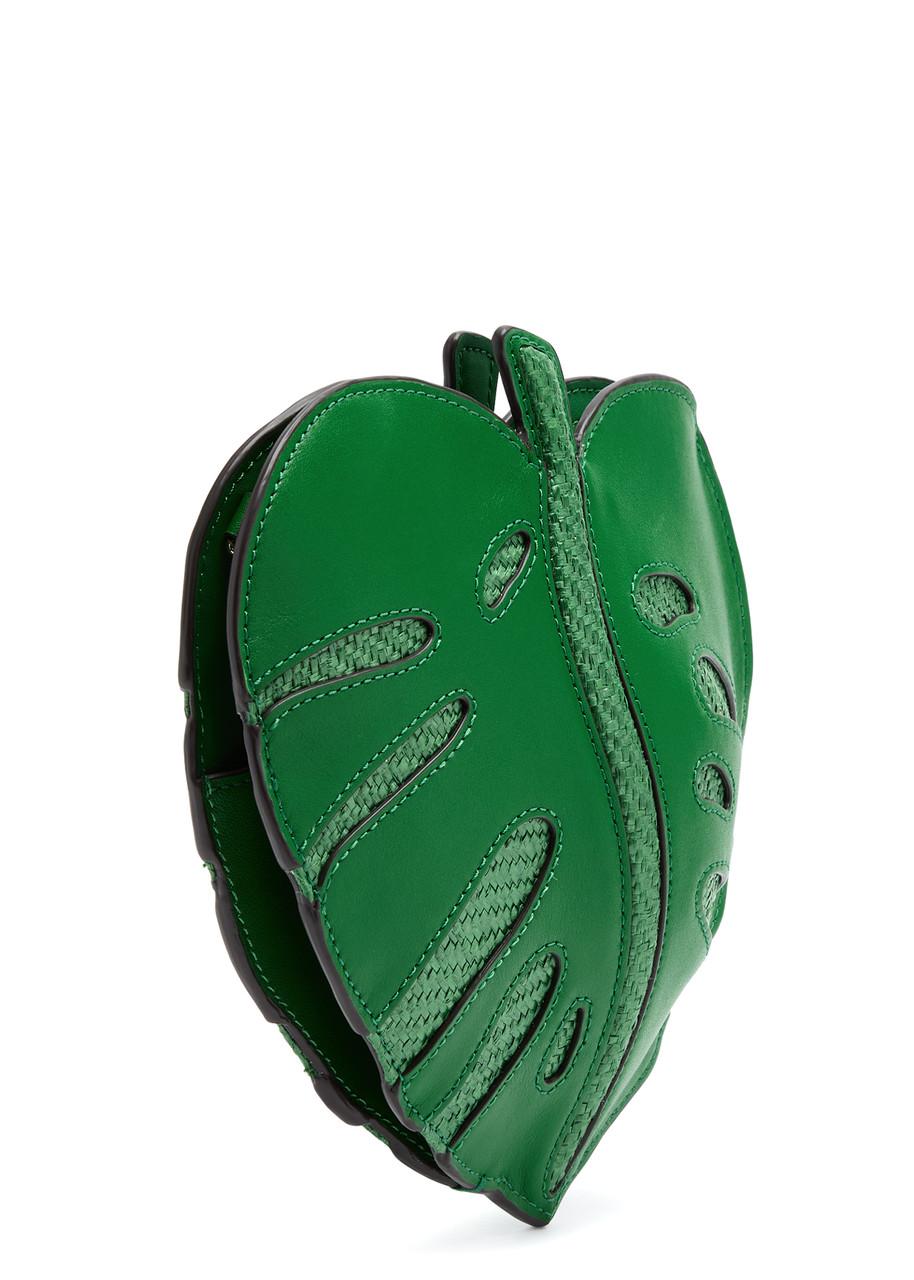 Kate Spade Playa 3D Leaf Leather Cross-Body Bag in Green | Lyst UK