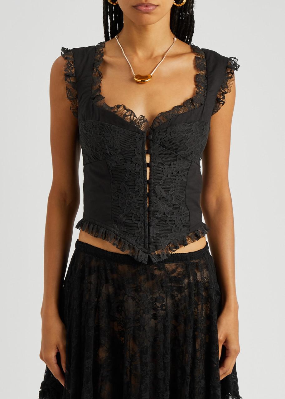 Free People Cotton Corset Top