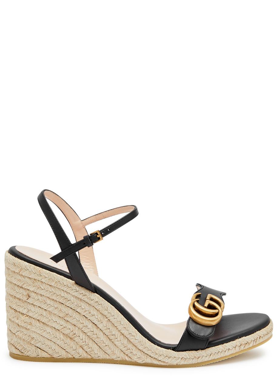 Gucci Aitana Leather Wedge Espadrilles in Natural Lyst UK