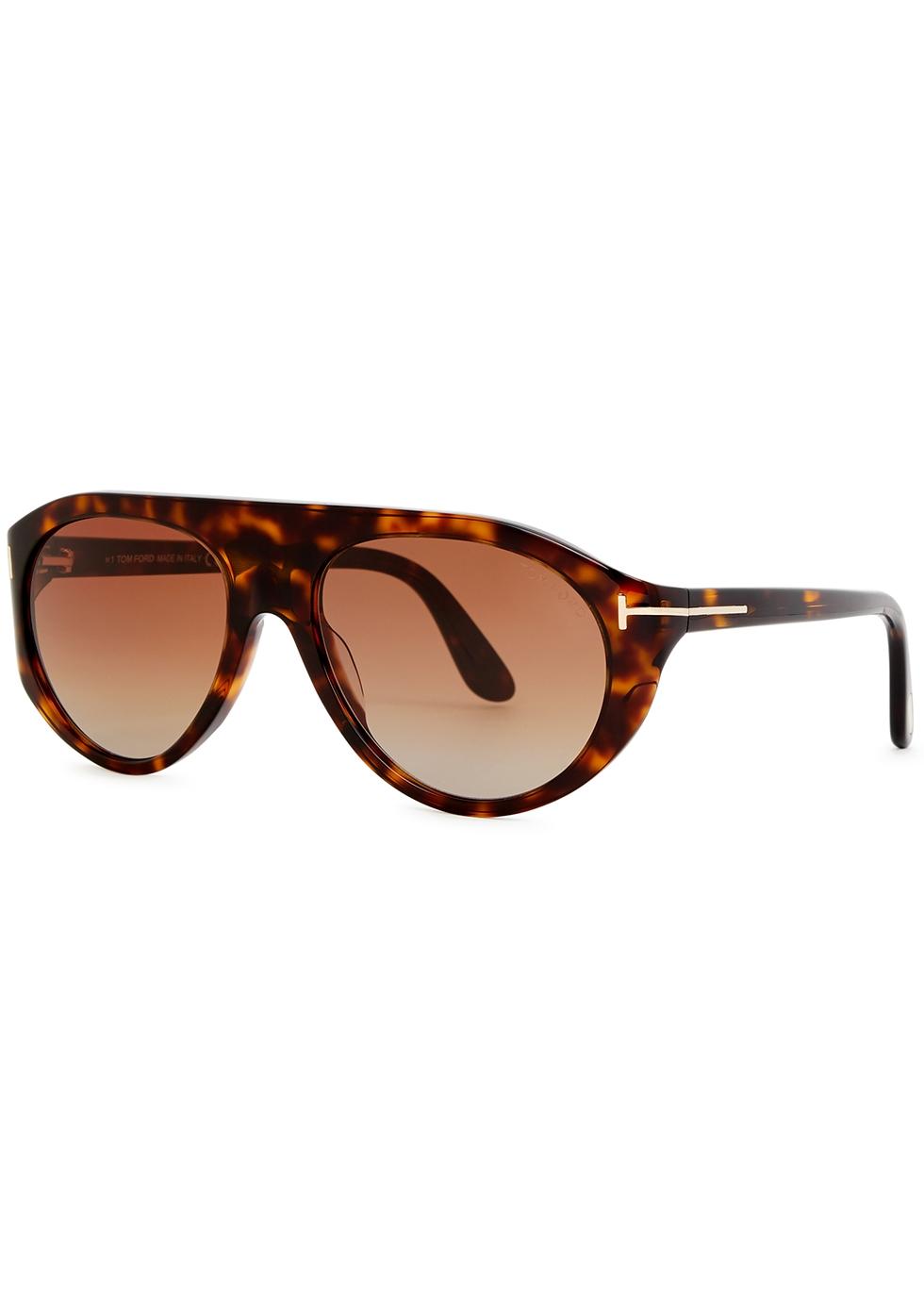 Tom Ford Rex D-frame Sunglasses in Brown for Men | Lyst