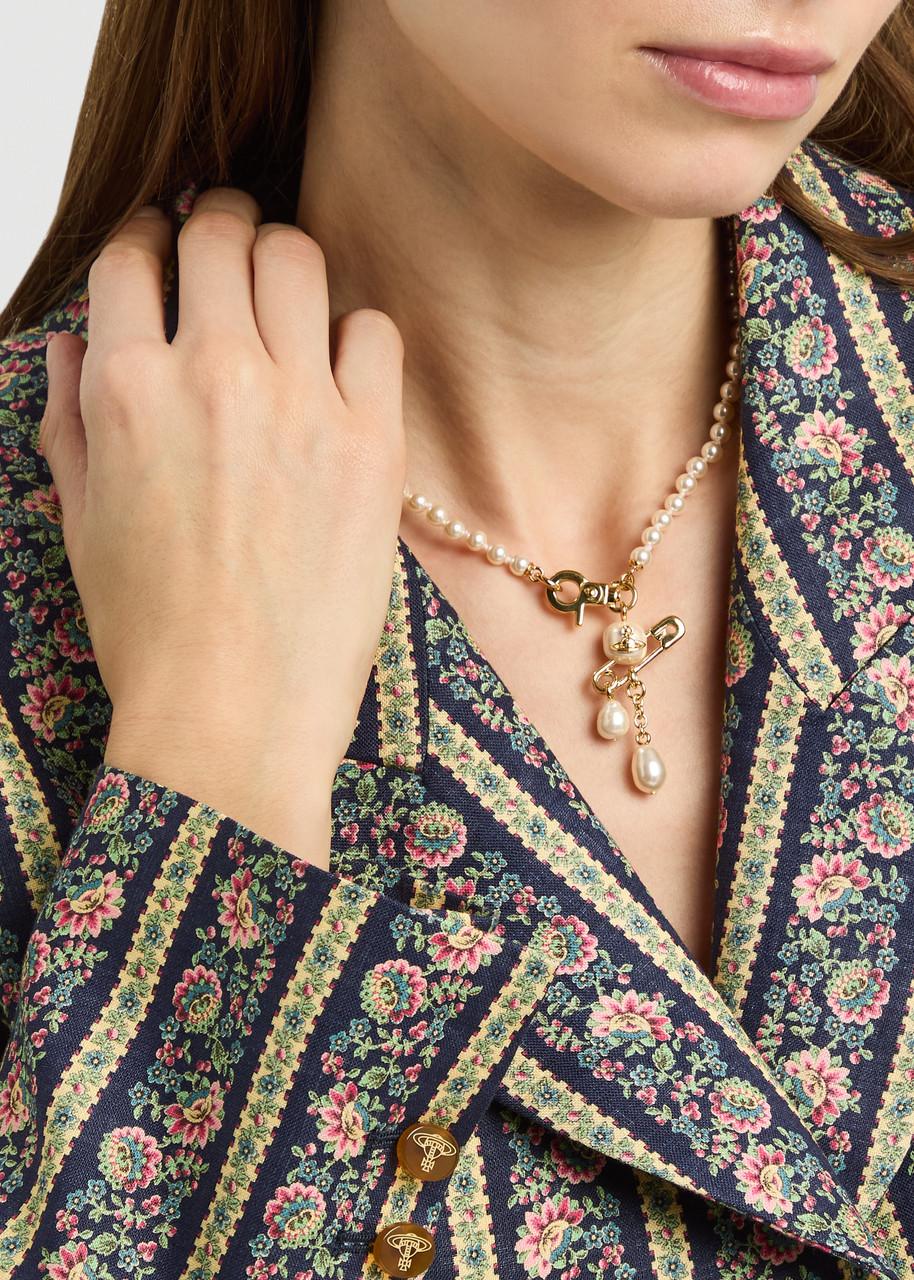 Vivienne Westwood Claude Small Faux Pearl Necklace in