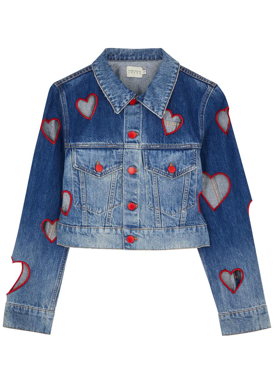 Alice and olivia jean jacket hot sale