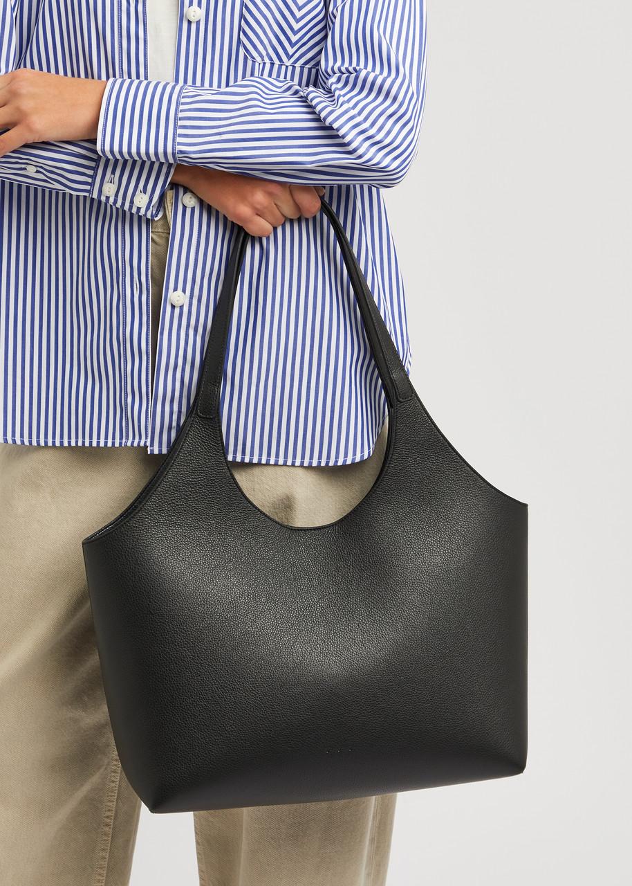 Aesther Ekme Cabas Leather Tote in Black | Lyst