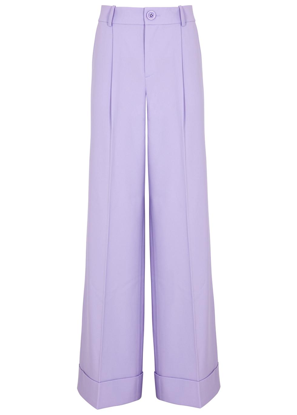 alice and olivia purple pants