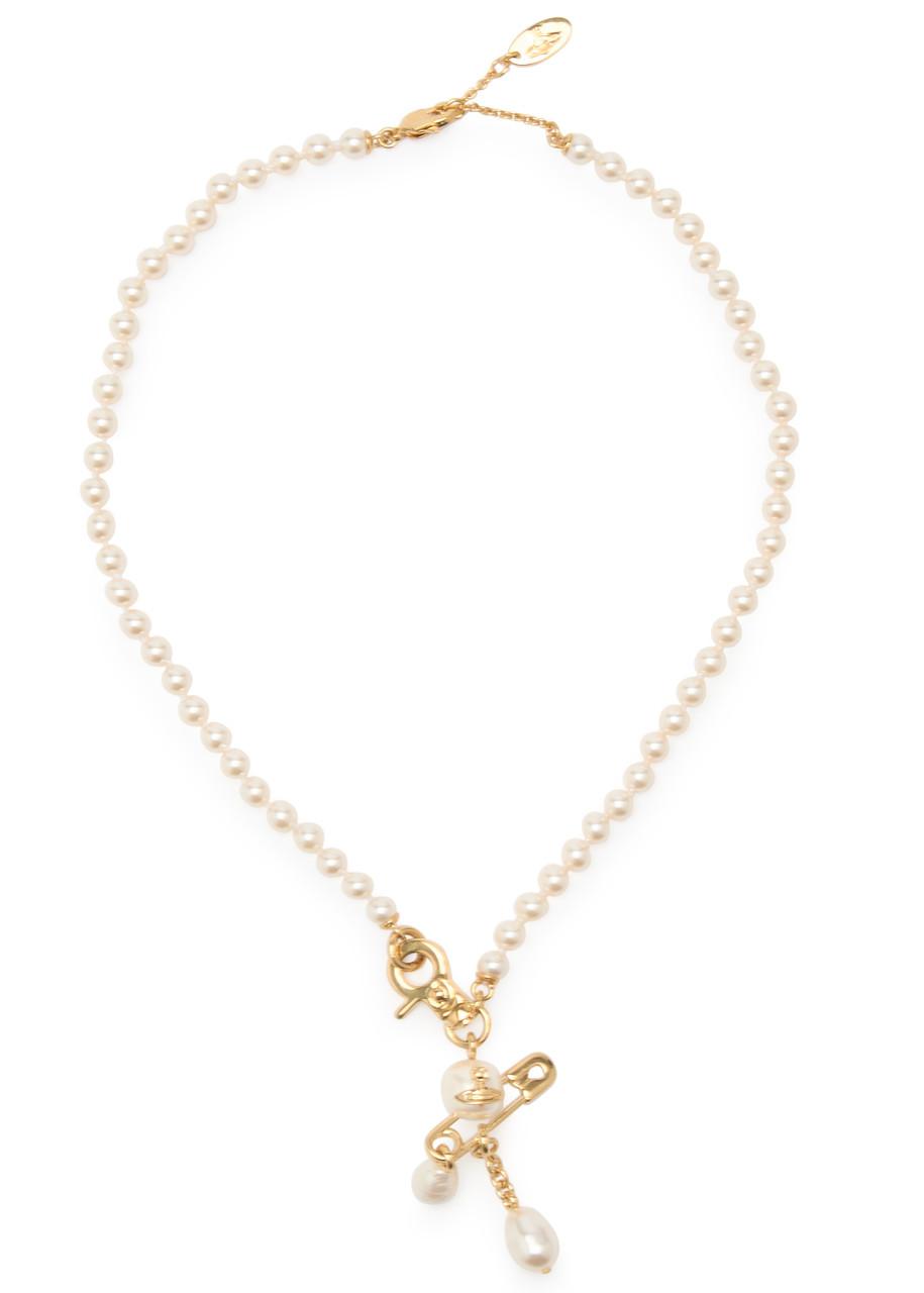 Vivienne Westwood Claude Small Faux Pearl Necklace in