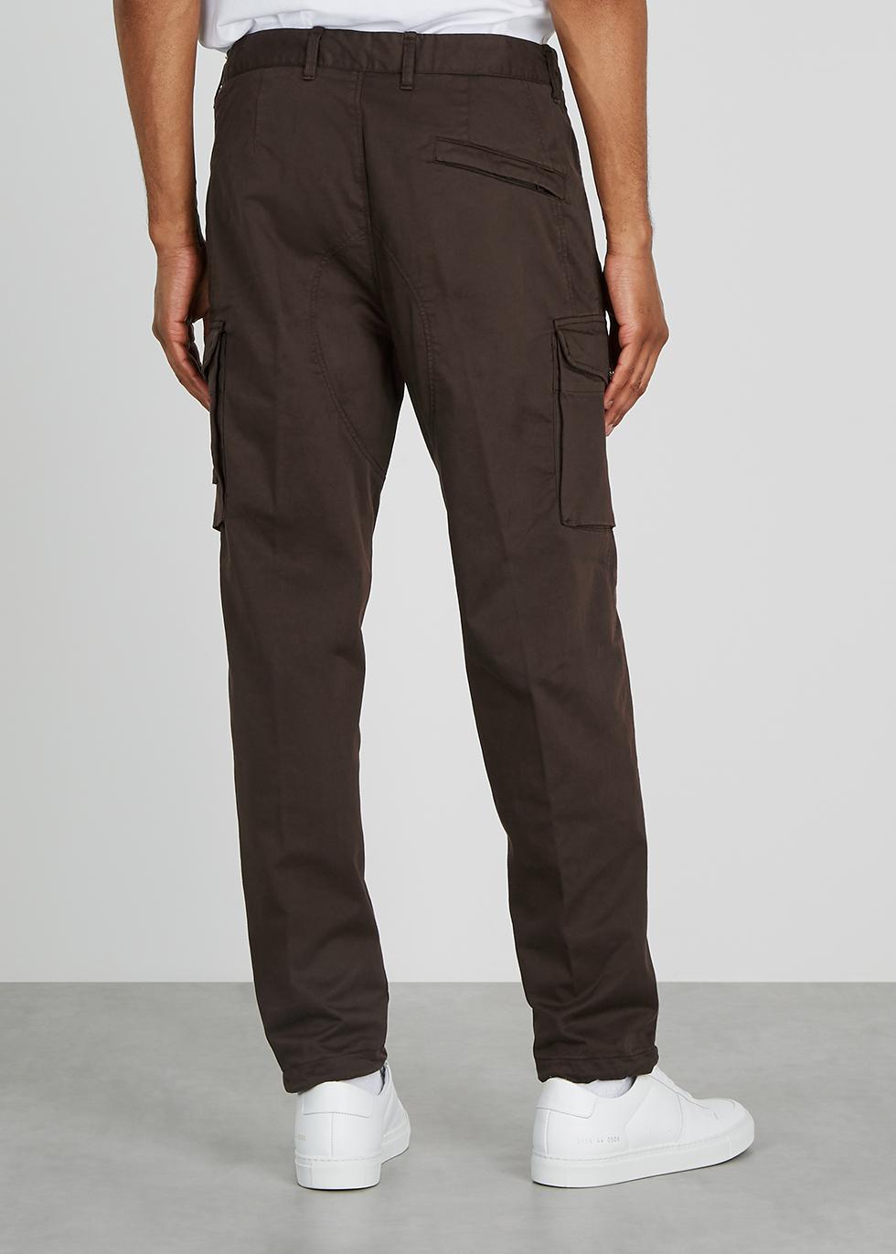 stone island cotton blend cargo pants