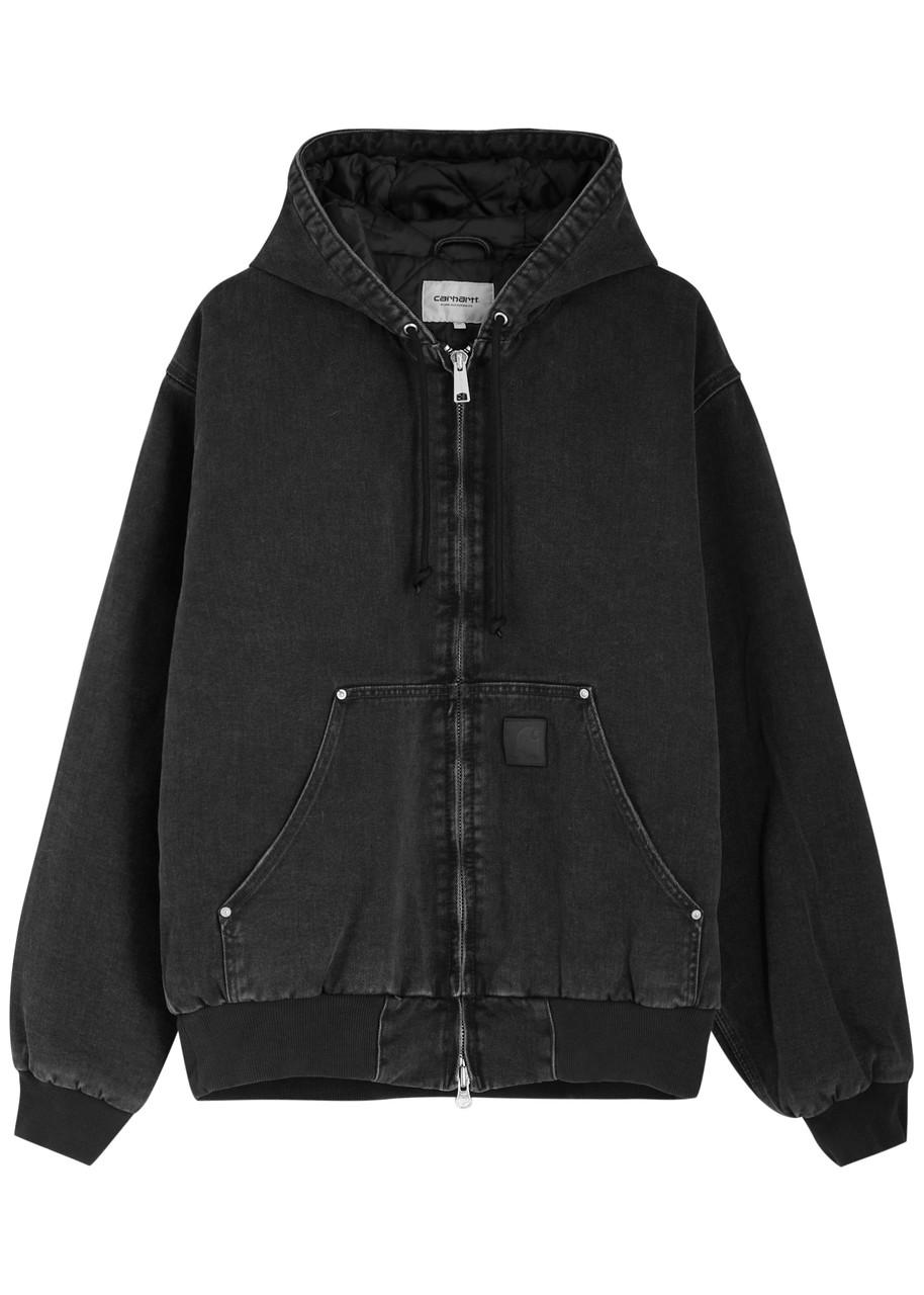 Black carhartt jean jacket Clearance