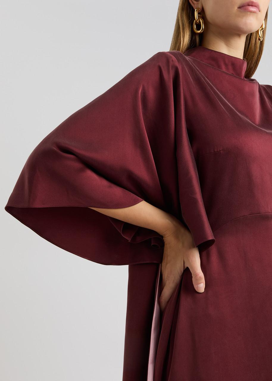 ROKSANDA Kalydria Cape Effect Silk Gown in Red Lyst UK
