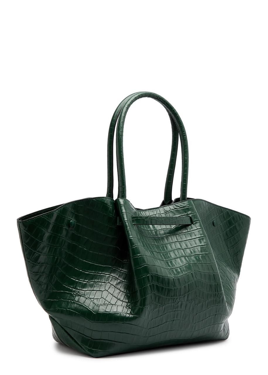 DeMellier New York Crocodile-Effect Leather Tote in Green Lyst UK