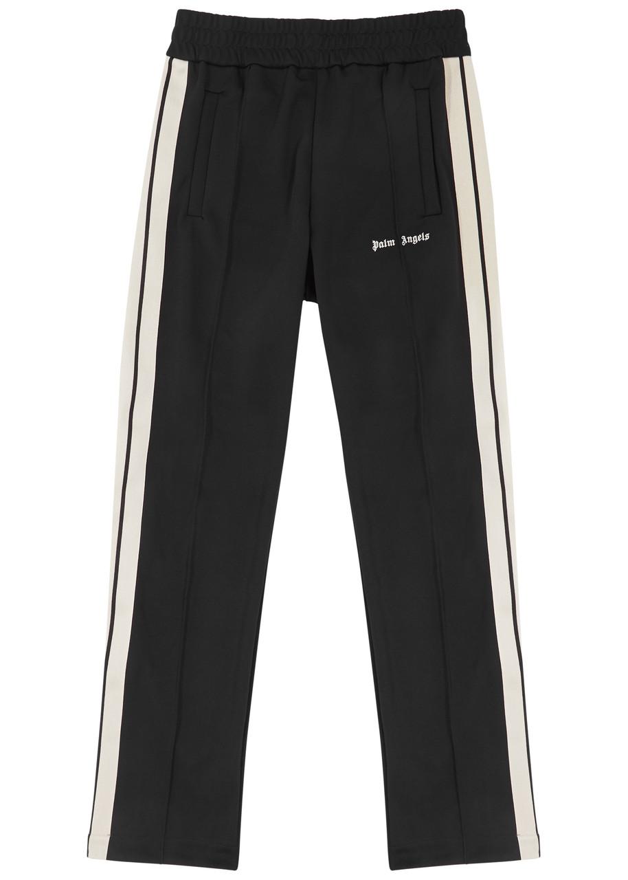 Flared Striped Tech-Jersey Track Pants