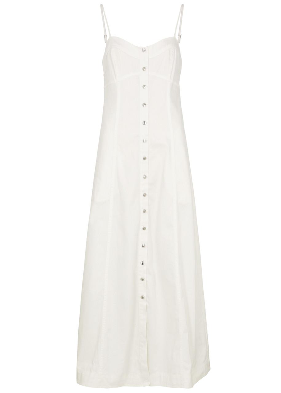 just jill denim maxi dress Free People in White Shapeless silhouette Chocolate boohoo Plus Tiered Size:2 (Pre-Order - Ships Late October) Jjill dresses YGroup_colourway-primrose