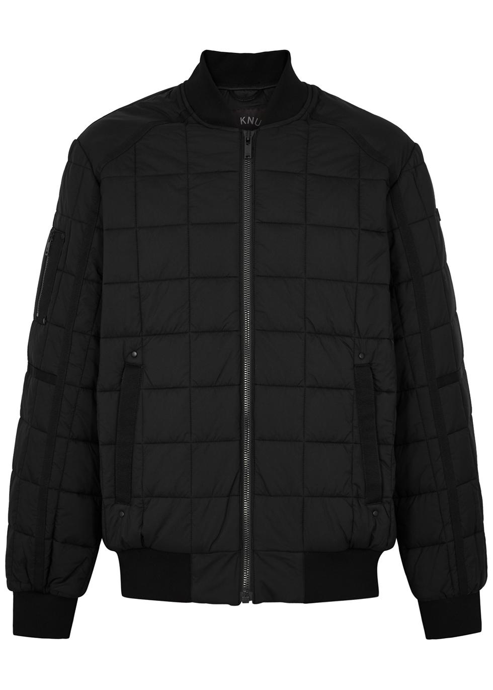 Moose Knuckles Mitchell Quilted Shell Bomber Jacket in Black for Men | Lyst