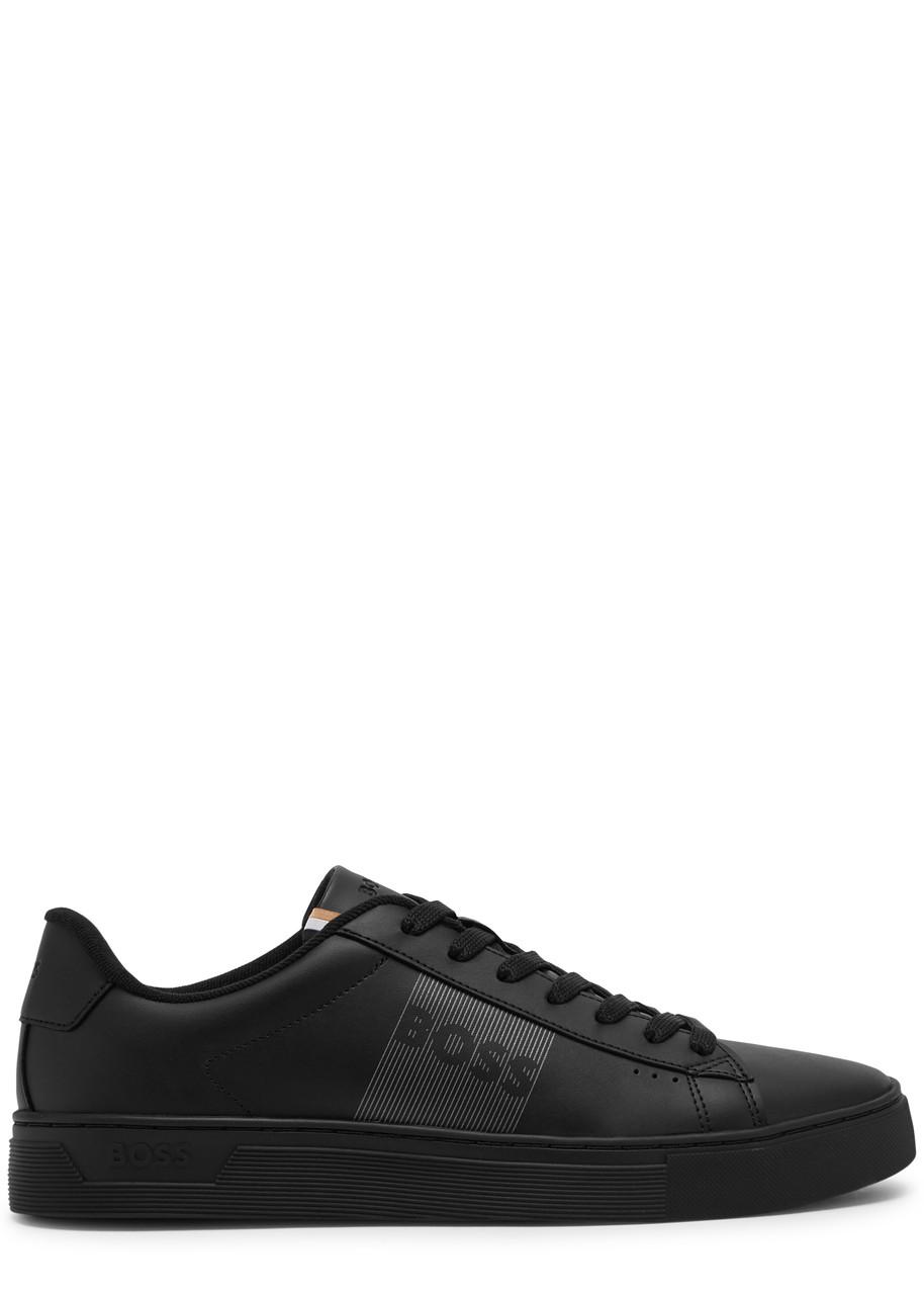 BOSS Mens Rhys Court Sneakers Black | eBay