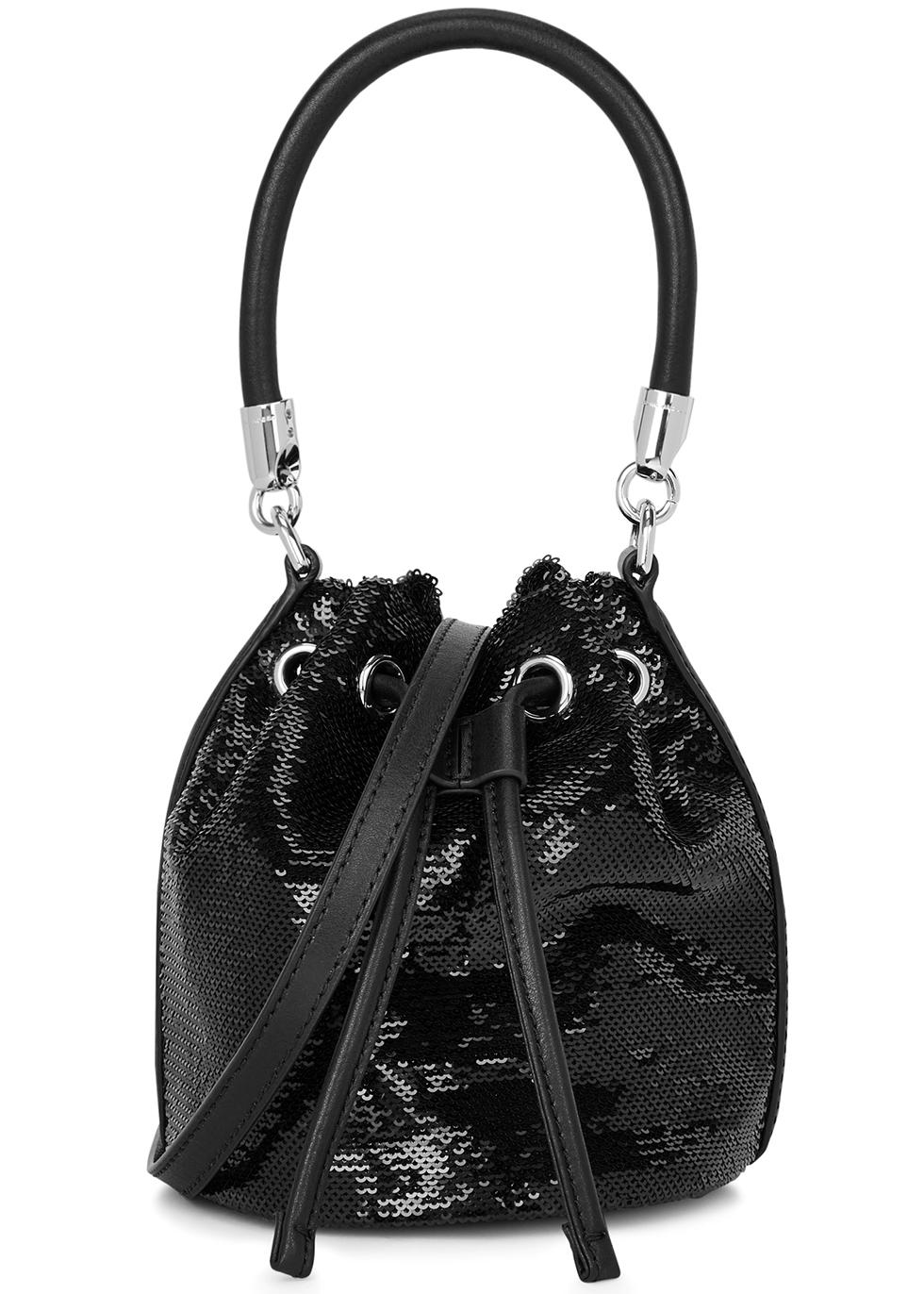 Marc Jacobs The Bucket Micro Sequin Bucket Bag in Black Lyst