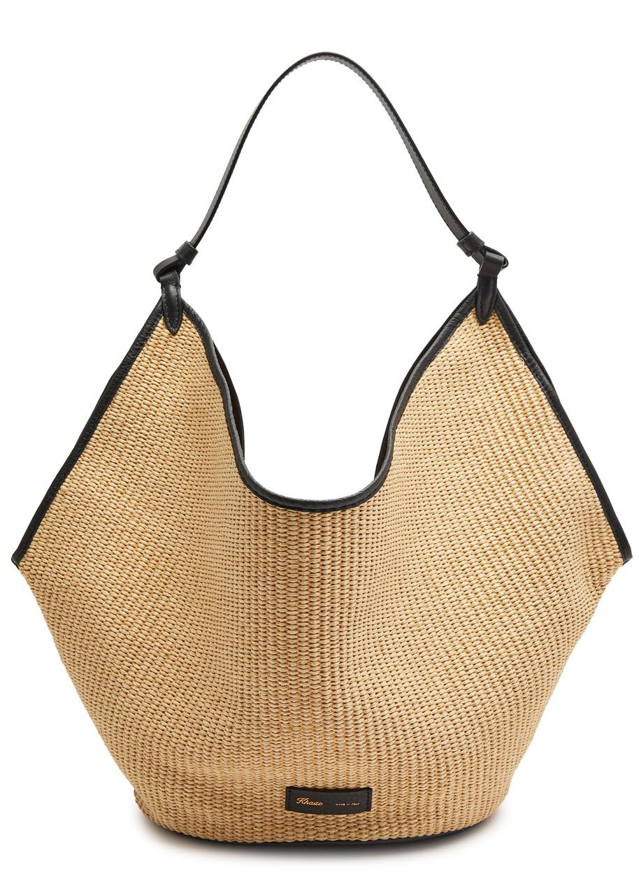 KHAITE Lotus Medium Raffia Tote in Natural | Lyst