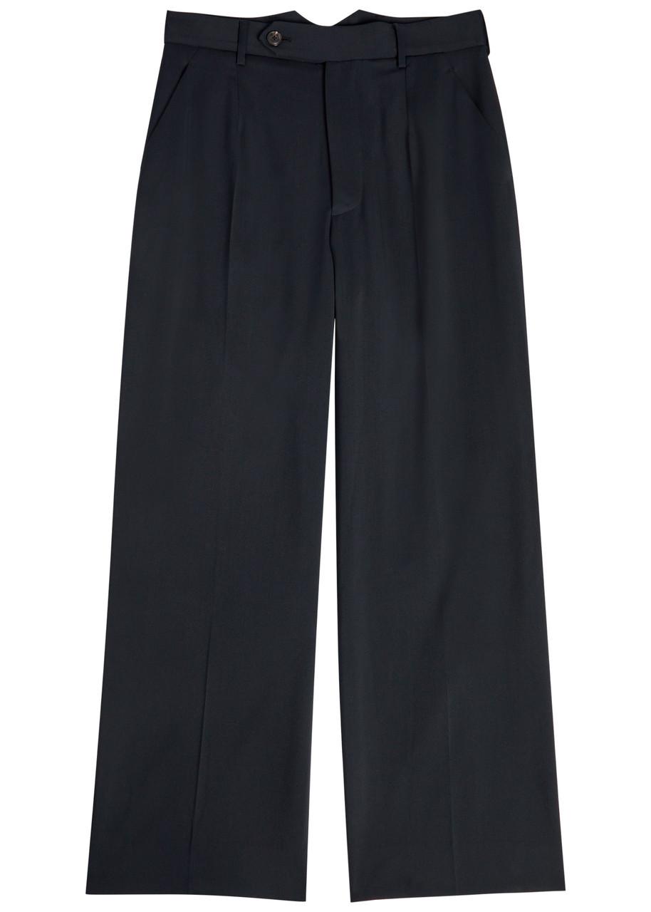 パンツ Vivienne Westwood Cropped Wide Leg Trousers Alien cropped cotton wide-leg pants in green - Vivienne