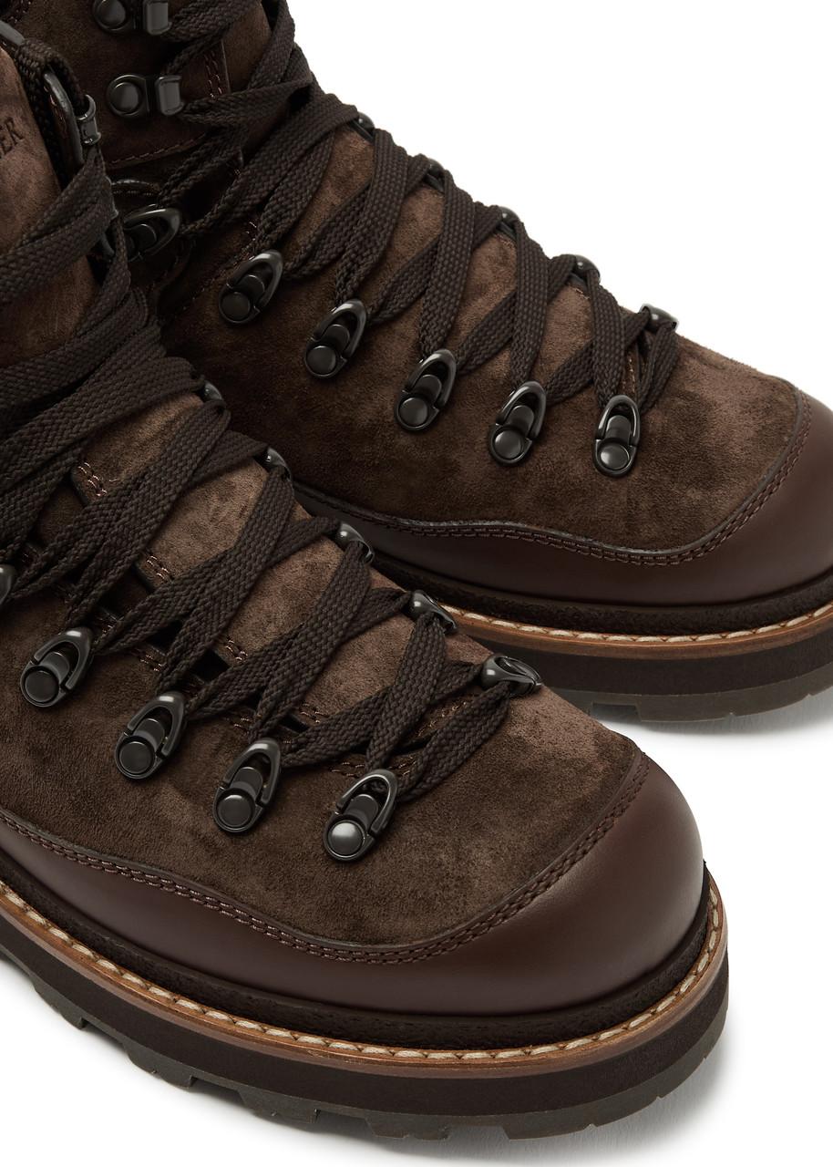 Moncler Peka Trek Suede Hiking Boots in Brown Lyst UK