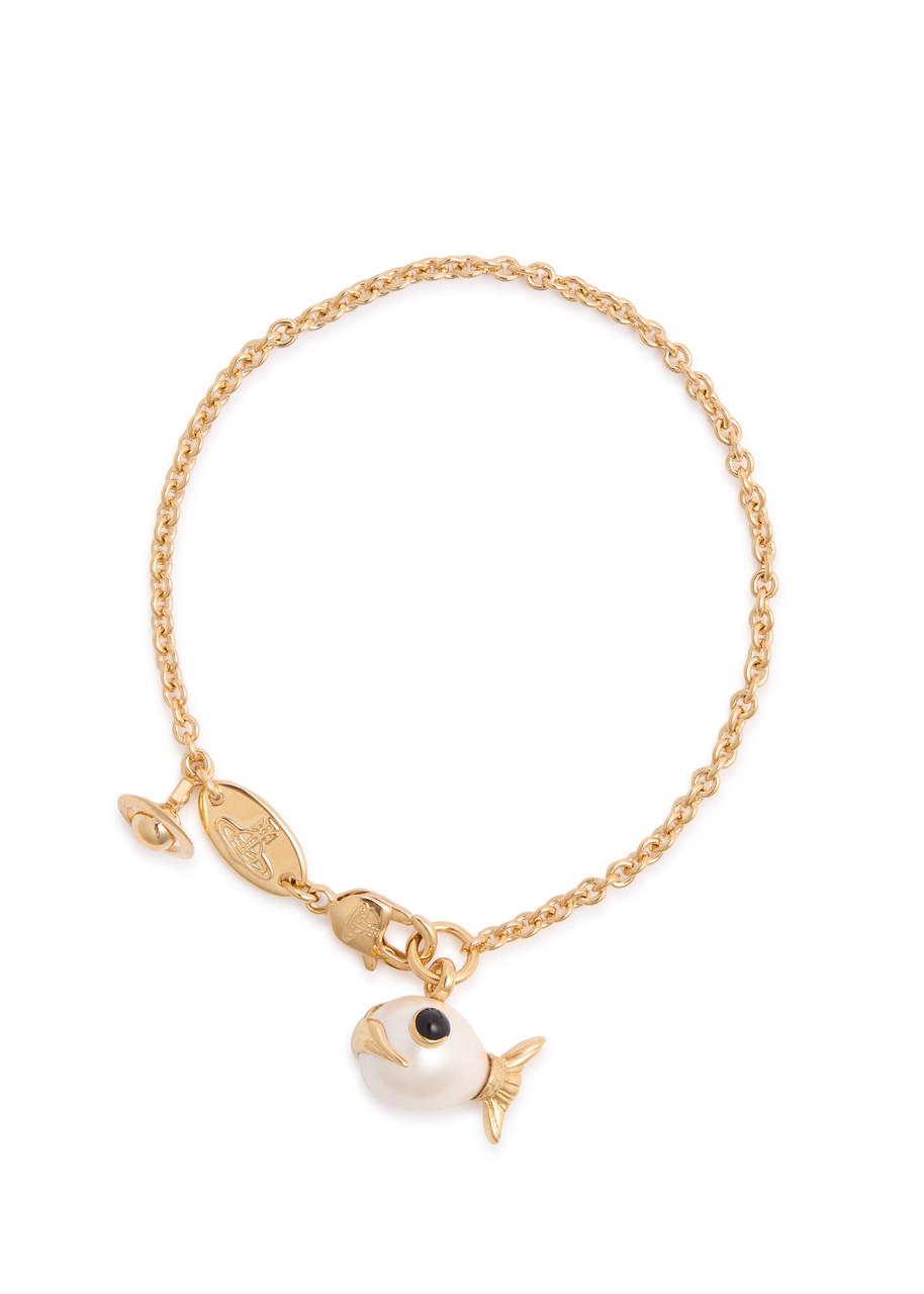 ◆Vivienne Westwood◆ Luzie fish-charm bracelet ブレスレット Vivienne Westwood Luzie Fish-Charm Bracelet in Metallic | Lyst