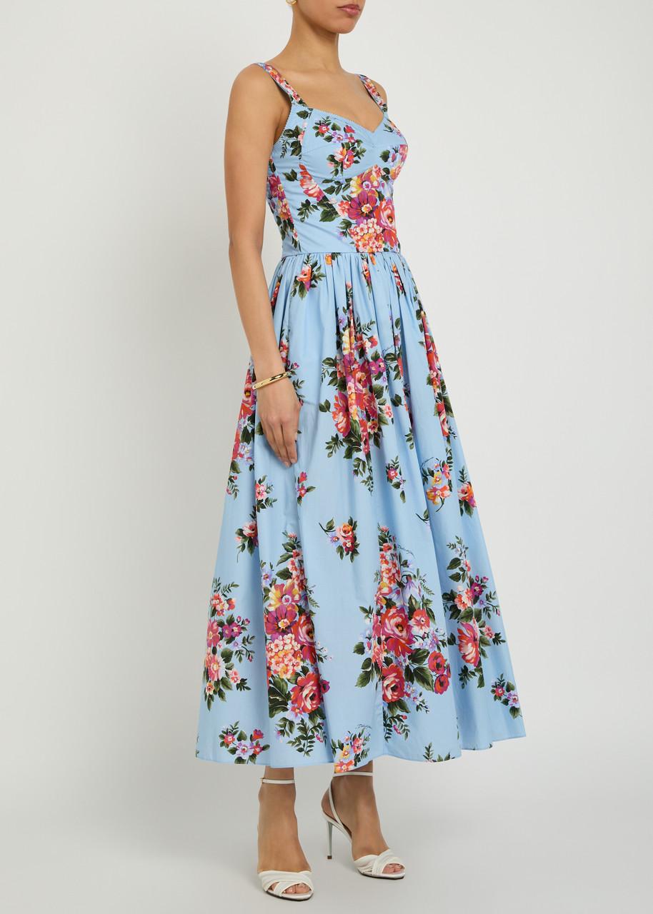 dolcegabbana broderie anglaise cotton poplin maxi dress Dolce & Gabbana White Broderie Anglaise Dress Dolce & Gabbana