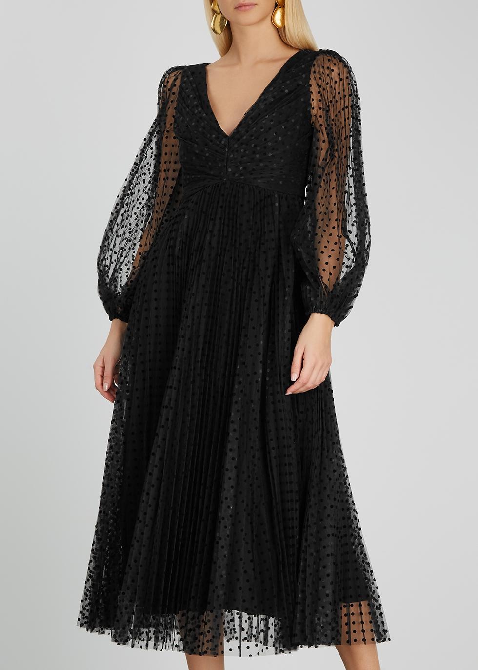 zimmermann black polka dot dress