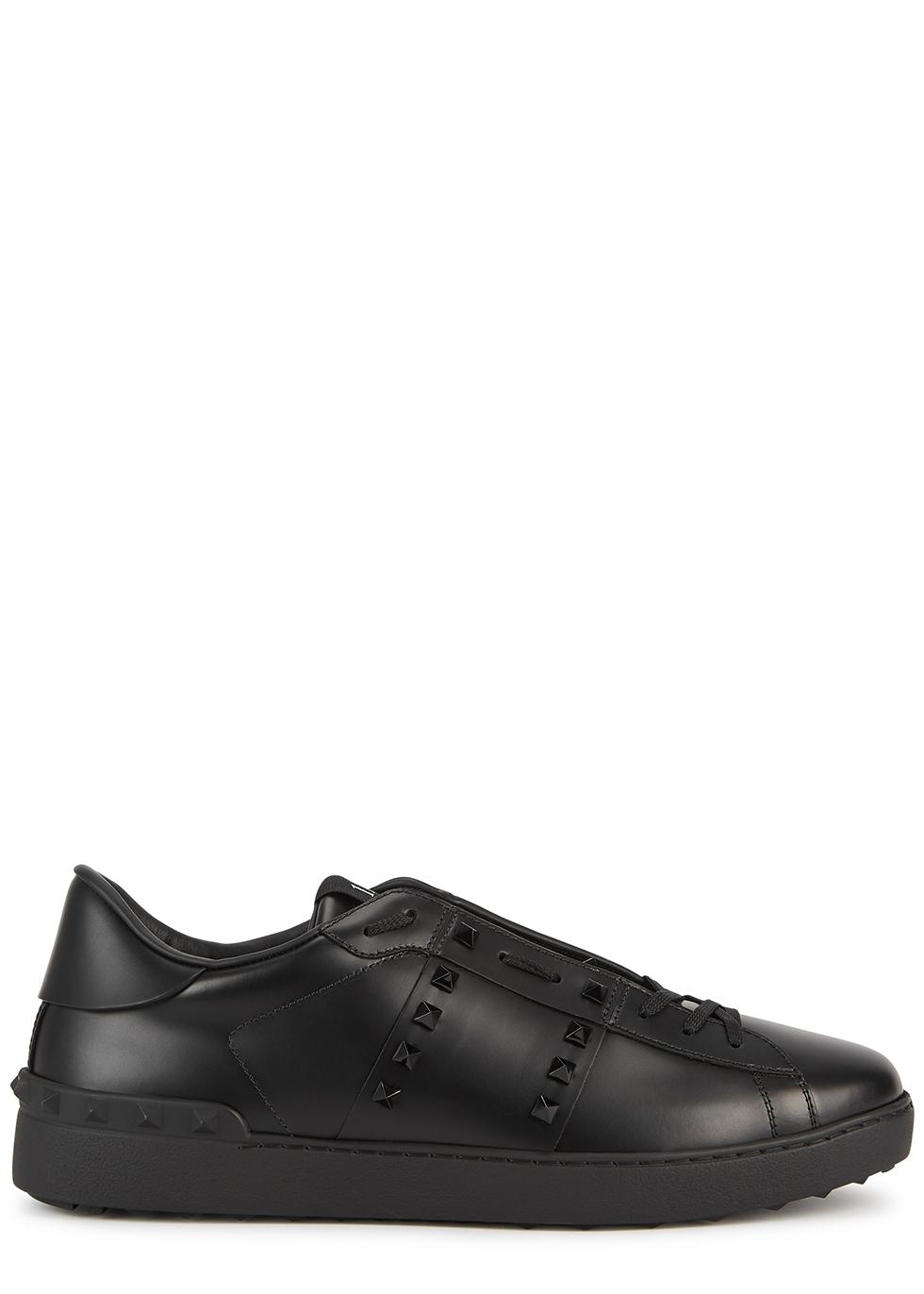 Valentino Garavani Rockstud Untitled Leather Sneakers in Black for Men ...