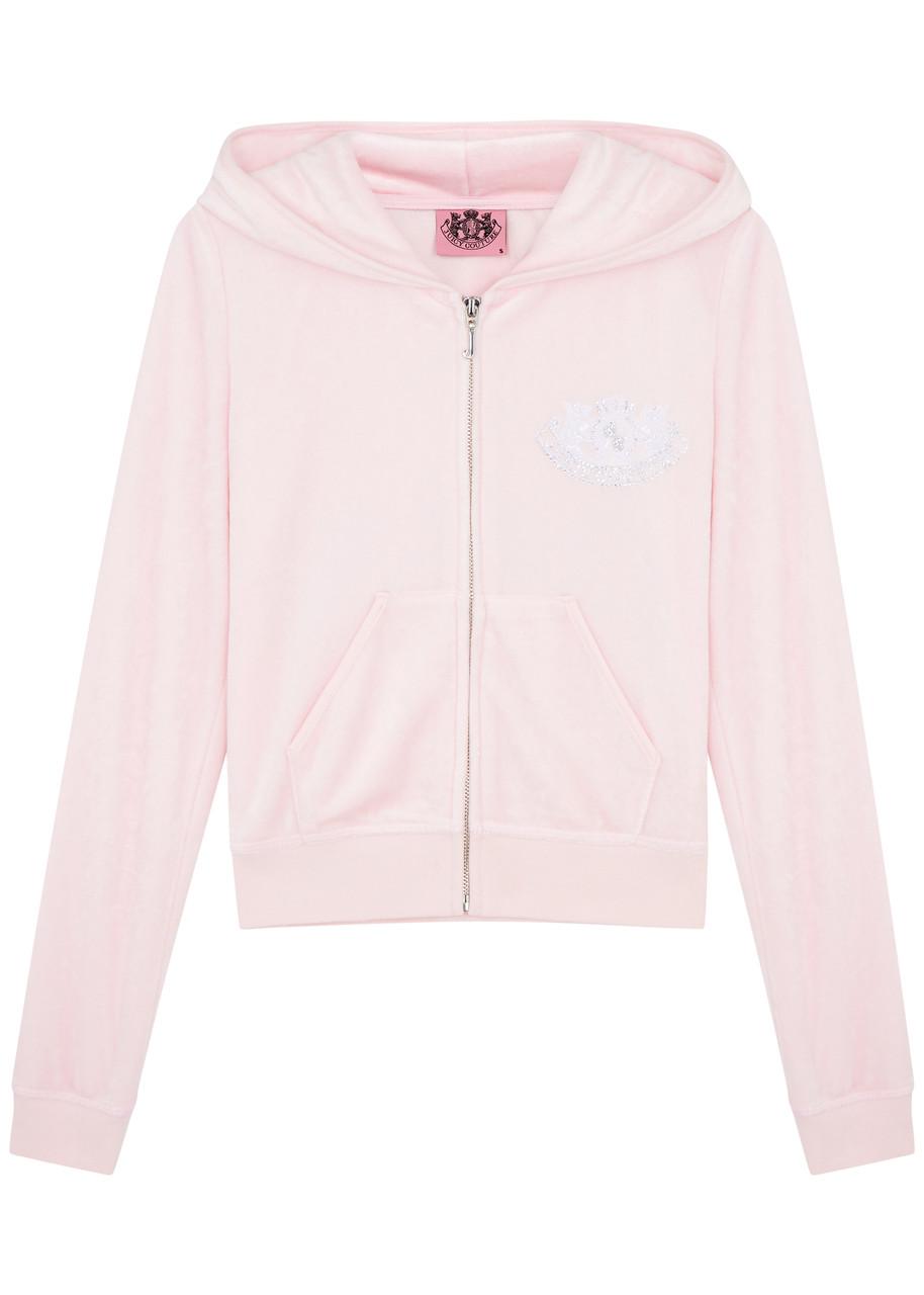 Zipper Juicy Couture Pink Sweater Juicy Couture Heritage Logo