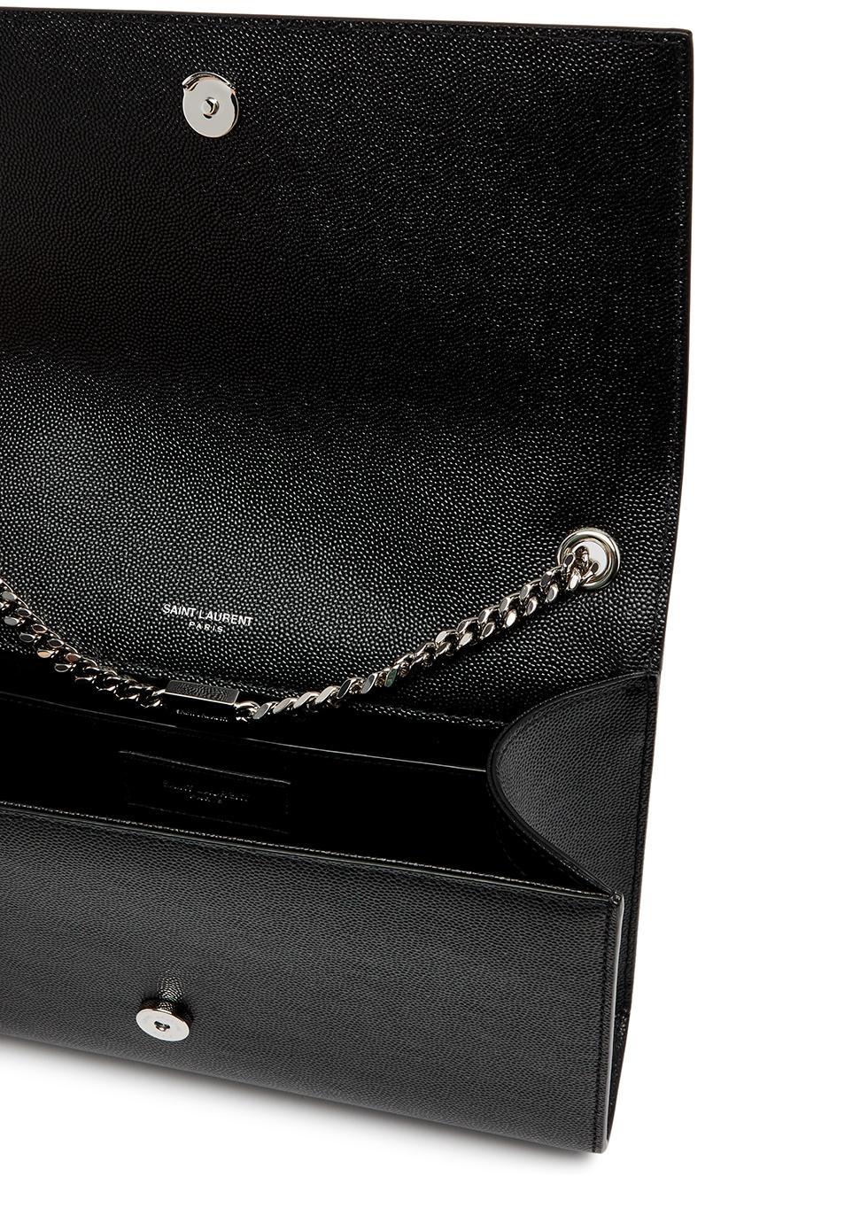 Saint Laurent Medium Kate Leather Chain Shoulder Bag Black