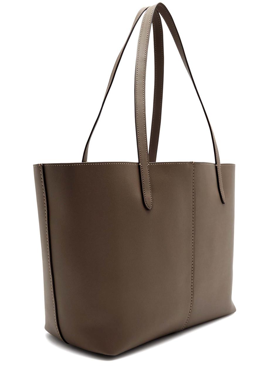 COACH North Leather Tote in Brown Lyst