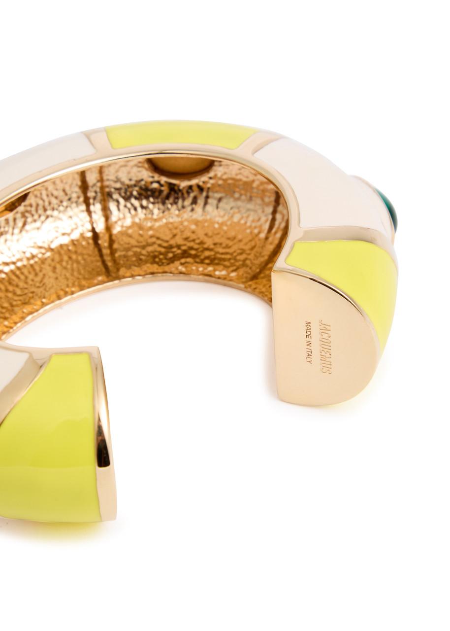 Jacquemus Le Bracelet Rayures Enamelled Cuff | Lyst