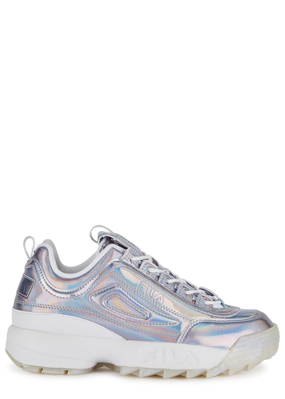 iridescent fila trainers