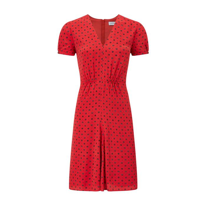 jigsaw african spot tea dress