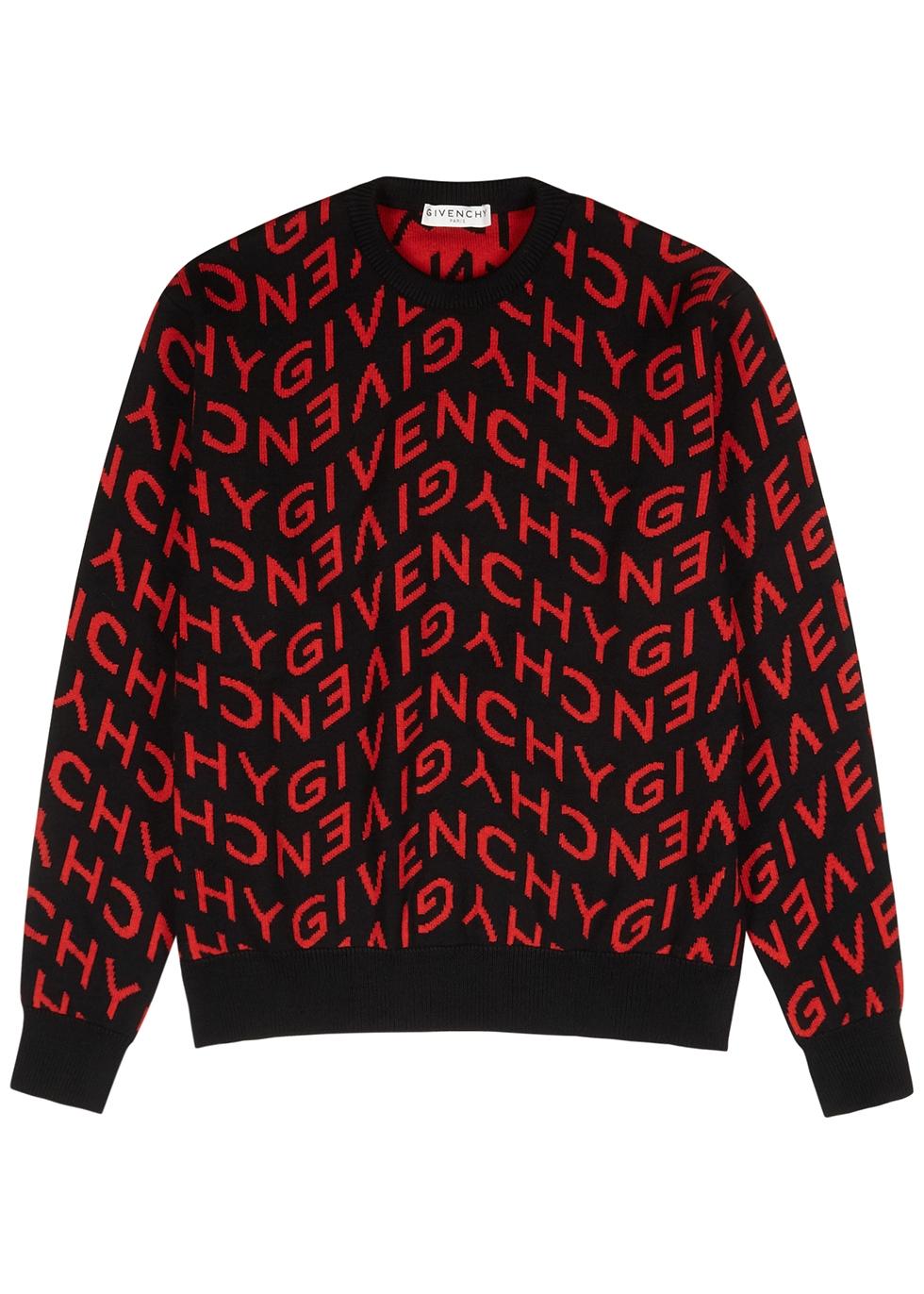 即日発送可】GIVENCHY☆Intarsia Logo & Chain セーター (GIVENCHY