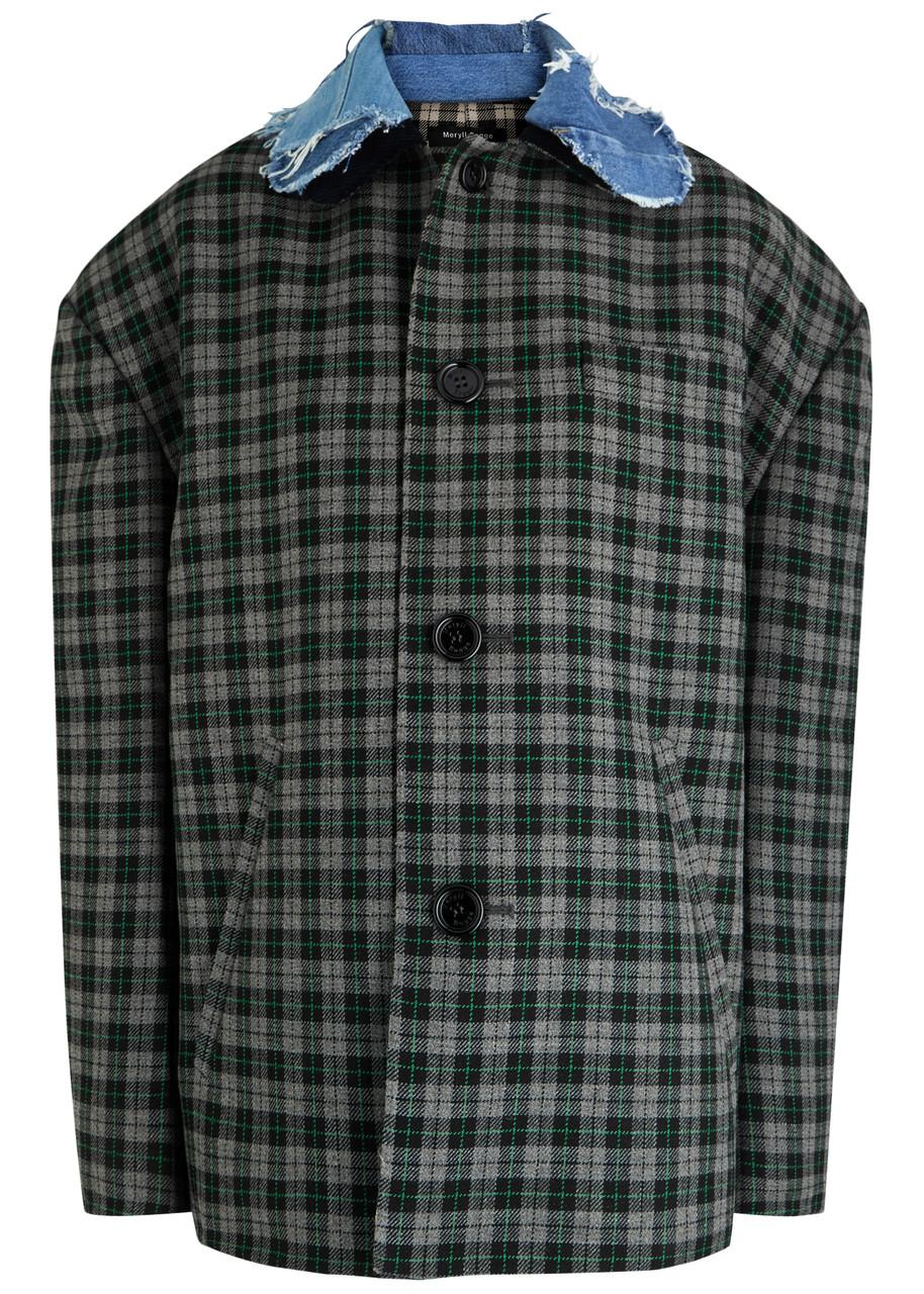 極美品 Meryll Rogge Tweed Oversized Jacket Meryll Rogge Tweed Oversized Jacket Red 36