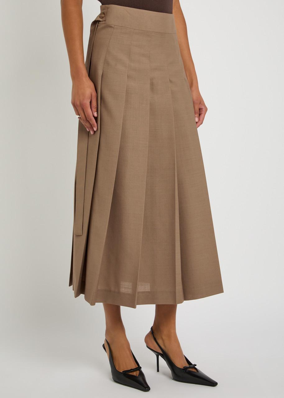 スカート ROHE FW25 LEATHER MIDI SKIRT (41632239 204) Rohe Midi Leather Skirt in Black | Lyst
