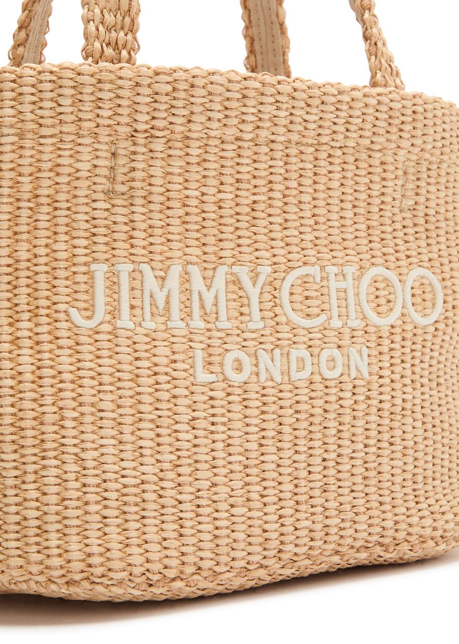 Jimmy Choo Beach Mini Raffia Tote in Natural | Lyst