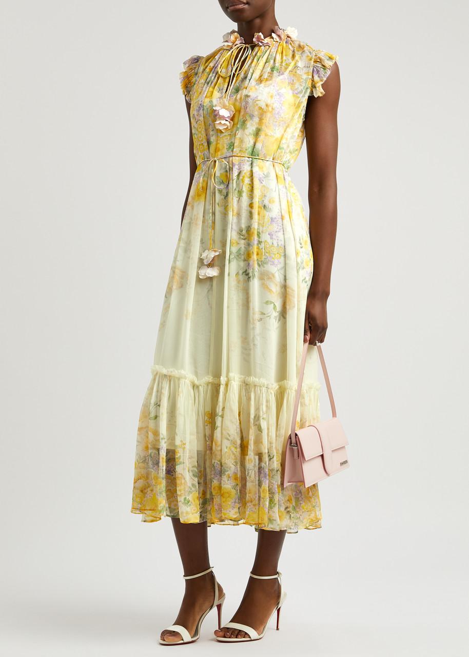 zimmermann harmony midi dress Zimmermann Harmony Asymmetric Midi Dress