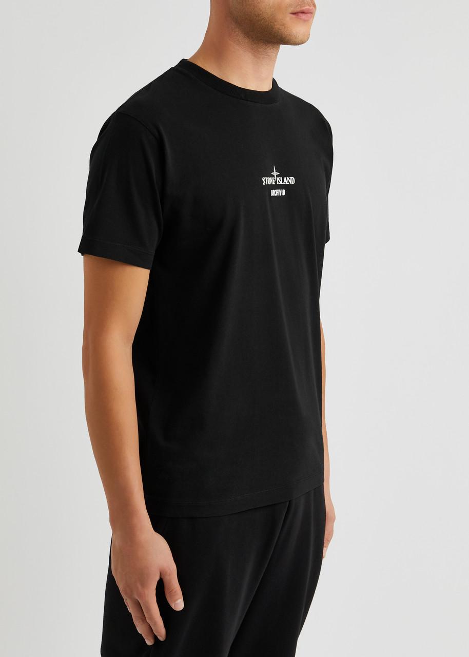 Stone island archivio t shirt best sale black