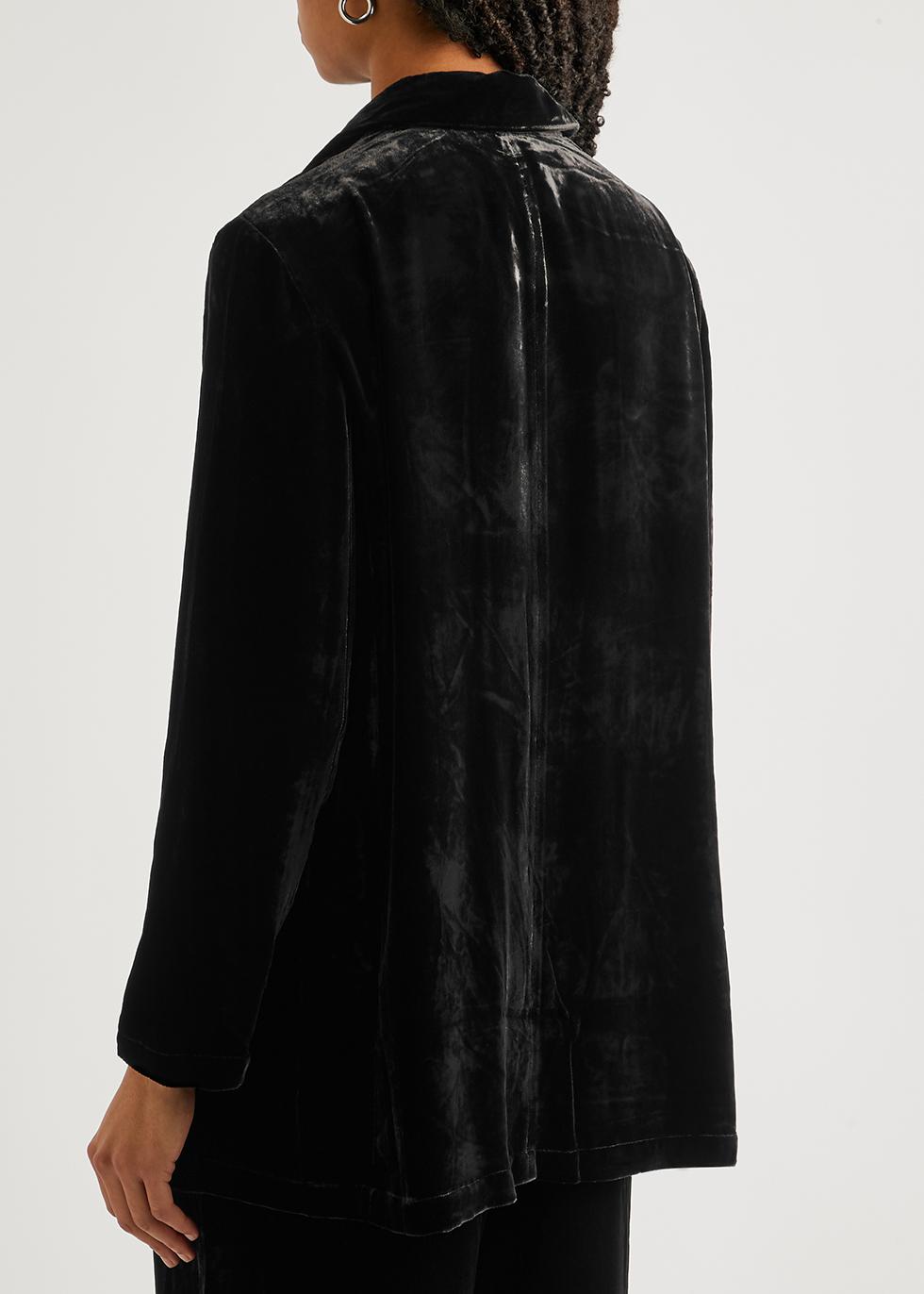 Eileen fisher deals velvet jacket sale
