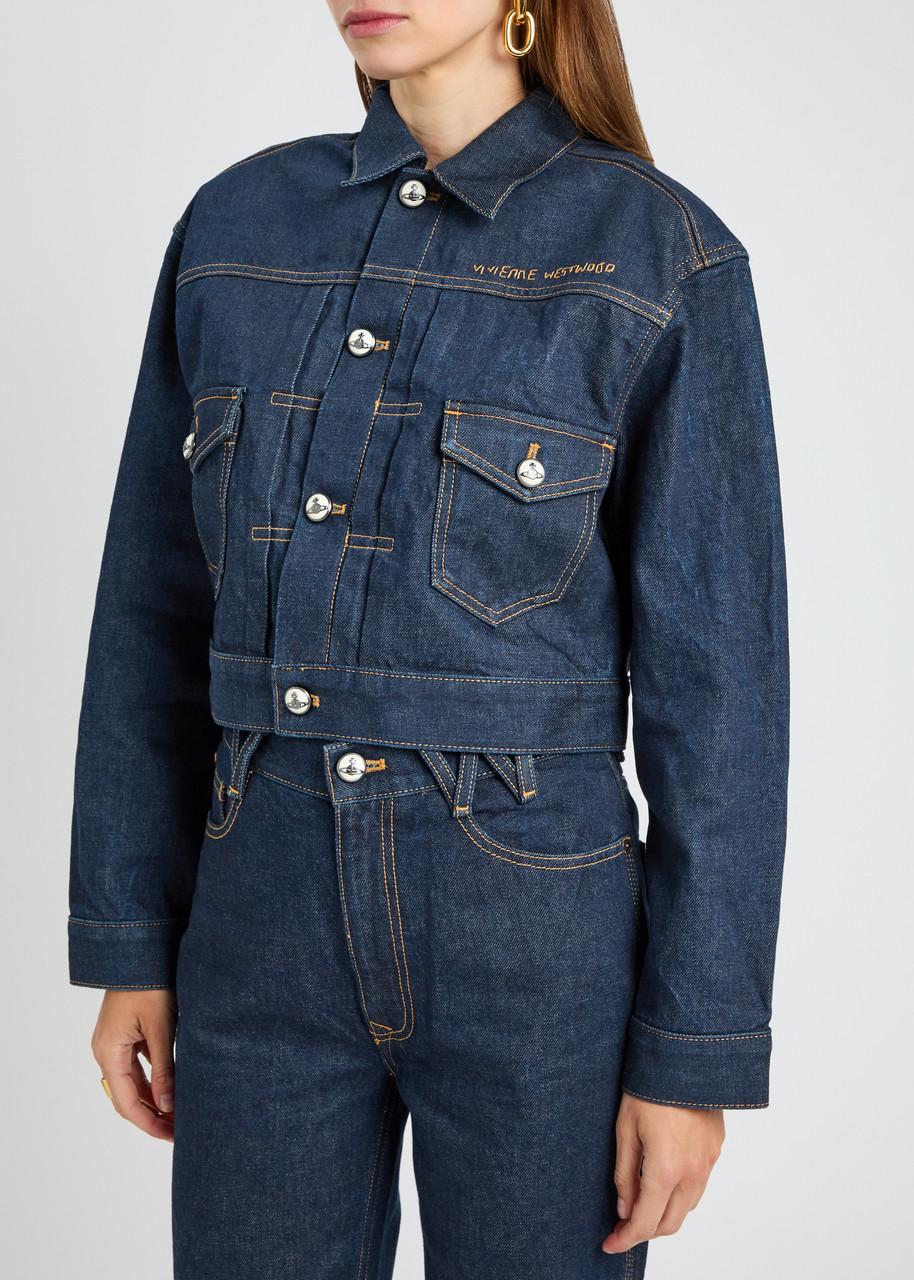 ジャケット VIVIENNE WESTWOOD Woman Jacket Navy 1401007GW018V K401 Vivienne Westwood Jean and denim jackets for Women | Online