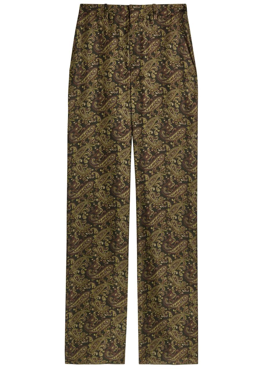 パンツ Saint Laurent PANTS (824389Y1I25 1506) Saint Laurent - Black Velvet Wide Leg Pant | Mitchell Stores