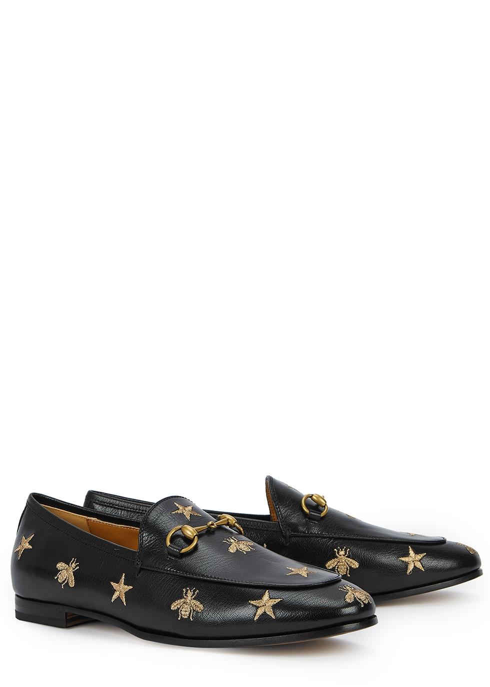 gucci bumble bee loafers