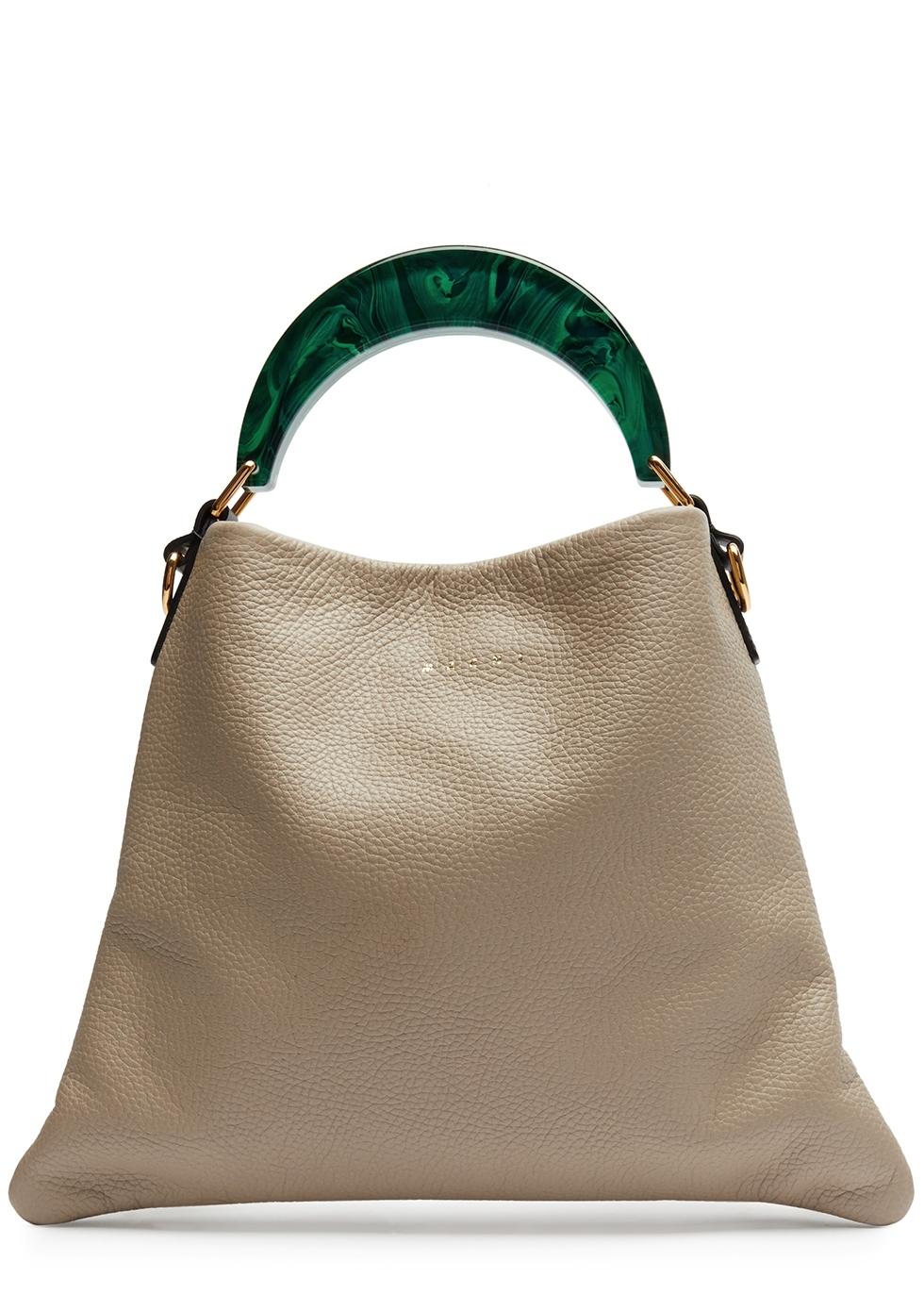 Marni Venice Small Leather Hobo Bag in Natural Lyst
