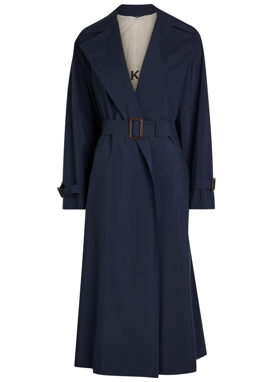 トレンチコート Max Mara Long Blue Coat With Belted Waist Weekend by Maxmara Trench coats for Women | Online Sale up