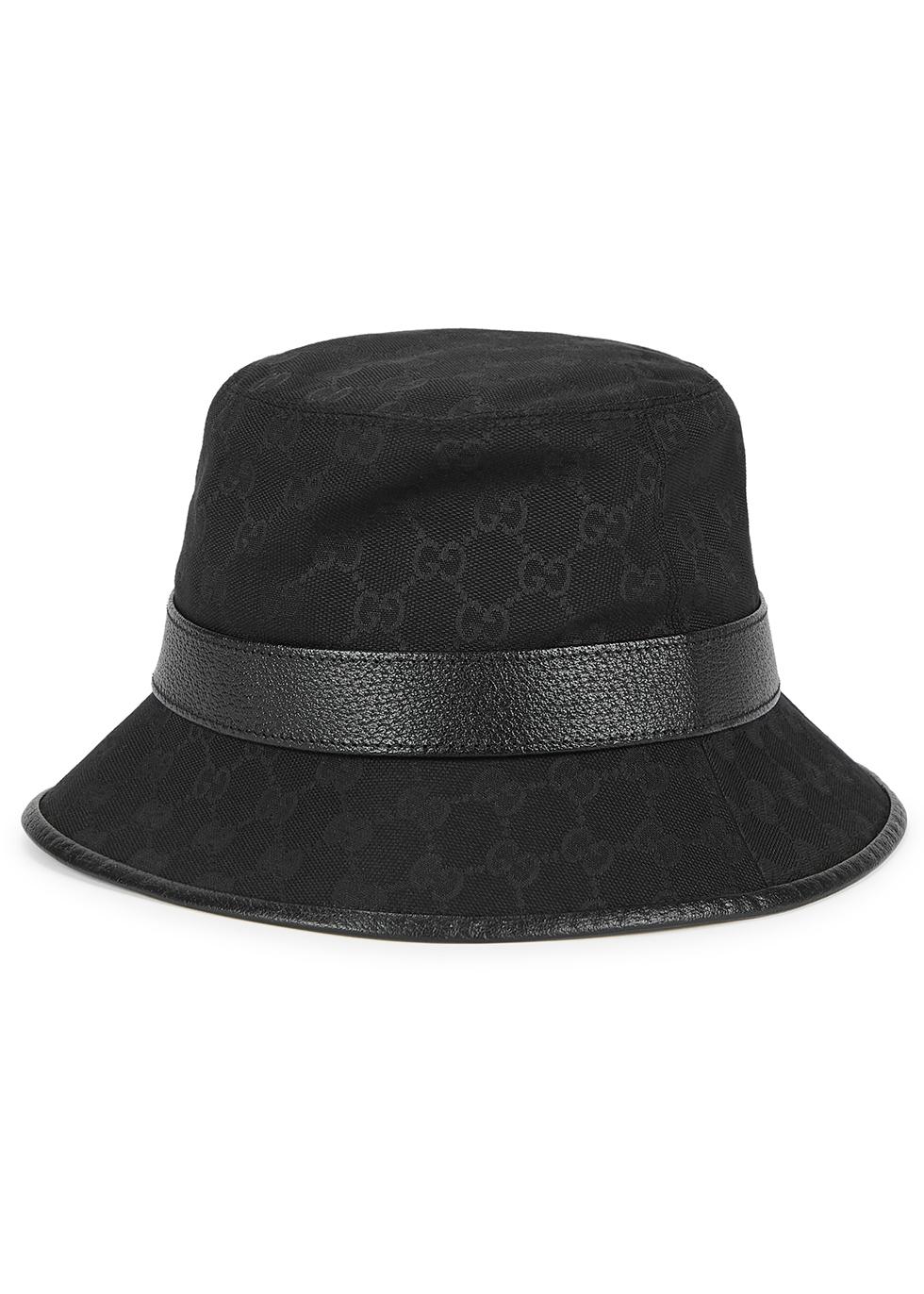 Gucci GG Monogrammed Canvas Bucket Hat in Black for Men - Lyst