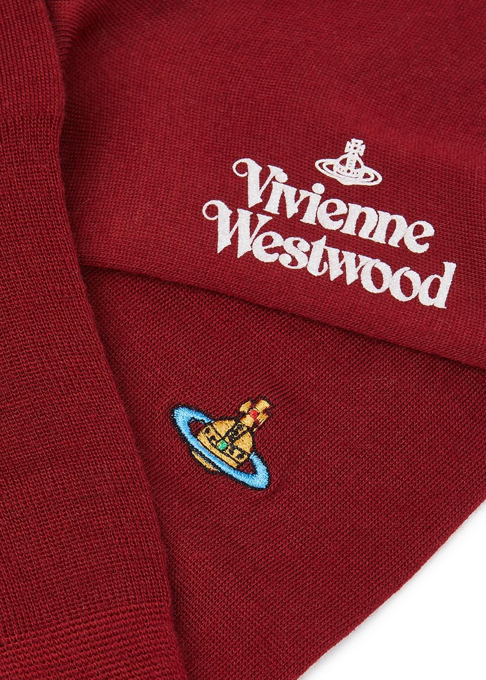 Vivienne Westwood Burgundy Wool-blend Knee-high Socks in Red | Lyst UK