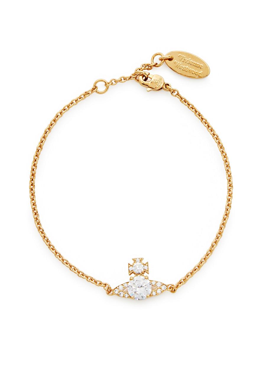 Vivienne Westwood Necklace Graziella Small Chain Orb Choker Gold IN BOX