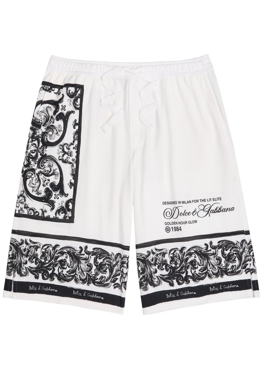 VIP【送料関税込】DOLCE&GABBANA PRINTED COTTON SHORTS DOLCE & GABBANA Kids Shorts Multicolor Cotton Graphic