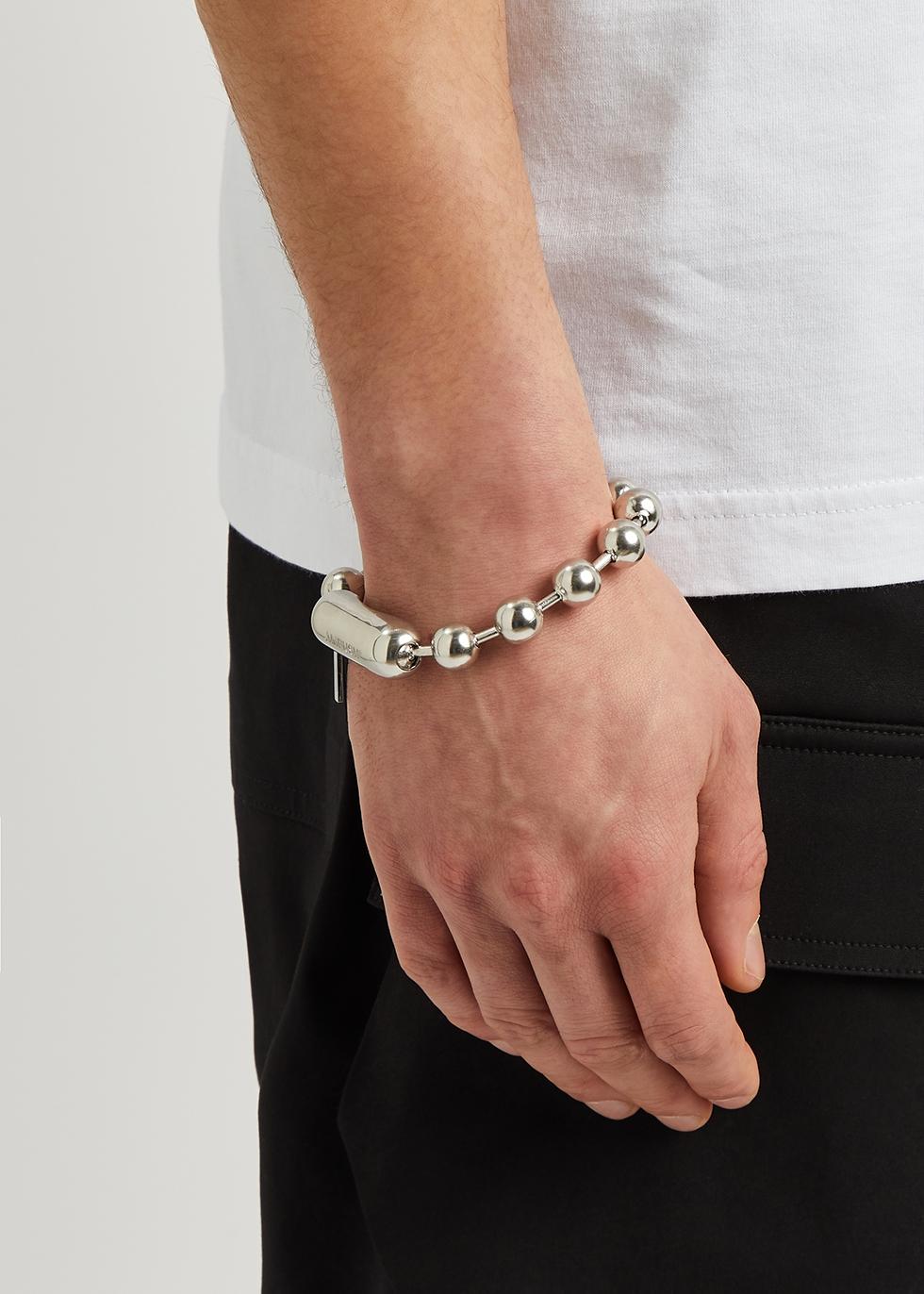 Ambush Men's White Sterling Ball-chain Bracelet